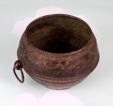 Vintage Finish Handmade Brass Measuring Bowl from Odisha