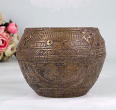 Vintage Brown Finest Brass Measurement Bowl for Home Decor