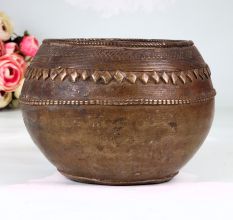 Handcrafted Indian Brass Measurement Bowl in Vintage Finish