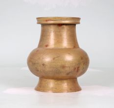 Antique Brown Finish Holy Water Pot Made of Finest Brass