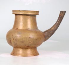 Antique Brown Finish Holy Water Pot Made of Finest Brass
