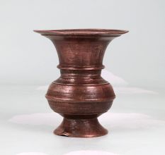 South Indian Vintage Copper Flower Pot for Indoor Decoration