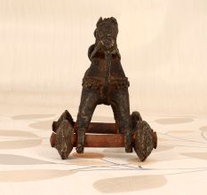 Vintage Finish Brass Horse with Rider for Home Decoration