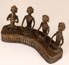 Handcrafted Vintage Brass Tribal Art Statue for Home Decoration
