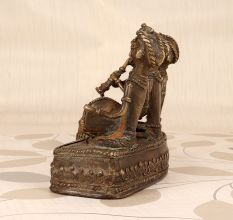 Handcrafted Vintage Brass Tribal Art Statue for Home Decoration
