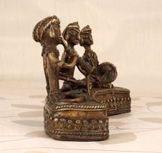 Handcrafted Vintage Brass Tribal Art Statue for Home Decoration