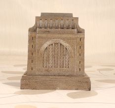 Vintage Handmade Used Metal Money Bank for Decoration