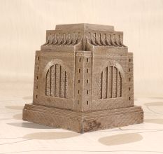 Vintage Handmade Used Metal Money Bank for Decoration