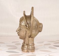 Indian Finest Brass Goddess Parvati Head Statue for Decoration
