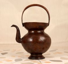 Himalayan Art Plain Brown Holy Kamandal Made of Finest Copper