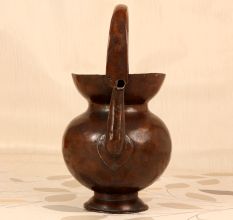 Himalayan Art Plain Brown Holy Kamandal Made of Finest Copper