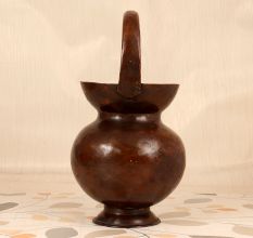 Himalayan Art Plain Brown Holy Kamandal Made of Finest Copper