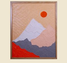 Radiant Heights Canvas Painting by Artist Rutuja Pawar 20 x 16 Inch