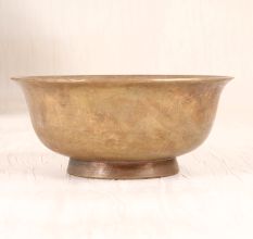 Plain Finish Handmade Brass Kumkum Bowl for Prayer Room