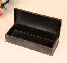 Handmade Vintage Metal Bidri Jewelry Box from Hyderabad