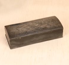 Handmade Vintage Metal Bidri Jewelry Box from Hyderabad