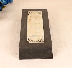 Vintage Handcrafted Metal Jewelry Box in Hyderabadi Art