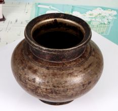 Carved Handmade Gujarati Art Holy Water Pot Made of Finest Brass