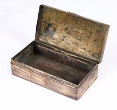 Vintage Plain Brass Jewelry Box in Brown Finish for Home Decor