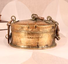 Vintage Finish Handmade Brass Jewelry Box for Collection