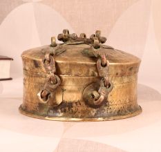 Vintage Finish Handmade Brass Jewelry Box for Collection