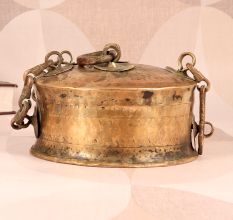 Vintage Finish Handmade Brass Jewelry Box for Collection