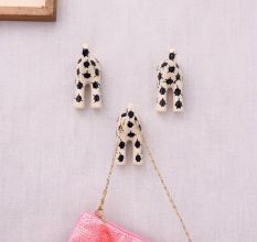 Black White Ceramic Dog Tail Shaped Wall Hooks-3 Pieces