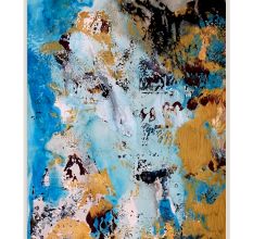 Arial View of Earth Acrylic Canvas Painting by Artist Nikki Sharma 45 x 40 cm