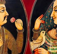 Beautiful Hand-Painted Tanjore Art on Board in Antique Finish