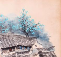 Water Colour Paper Painting of Scenery for Home Decoration