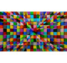 Panorama Acrylic Canvas Painting by Artist Samba Prasad 18 x 30 Inch