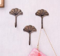 Antique Mushroom Iron Hooks-Pack of 3
