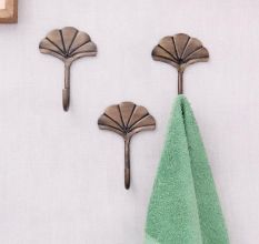 Antique Mushroom Iron Hooks-Pack of 3
