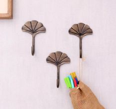 Antique Mushroom Iron Hooks-Pack of 3