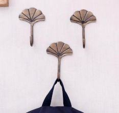 Antique Mushroom Iron Hooks-Pack of 3