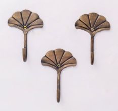 Antique Mushroom Iron Hooks-Pack of 3