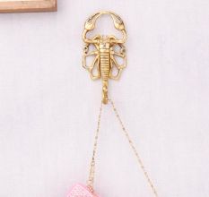 Golden Brass Scorpion Design Wall Hook For Hanging