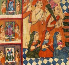 Hand-Painted Lord Shrinathji Cloth Pichwai Painting for Home Decoration