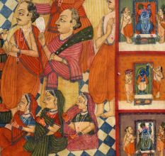 Hand-Painted Lord Shrinathji Cloth Pichwai Painting for Home Decoration