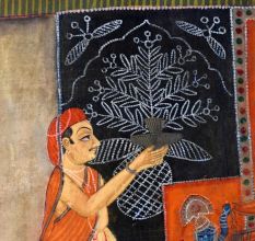 Hand-Painted Lord Shrinathji Cloth Pichwai Painting for Home Decoration