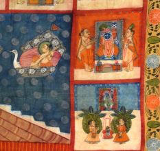Hand-Painted Lord Shrinathji Cloth Pichwai Painting for Home Decoration
