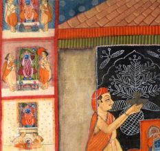 Hand-Painted Lord Shrinathji Cloth Pichwai Painting for Home Decoration