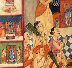Hand-Painted Lord Shrinathji Cloth Pichwai Painting for Home Decoration