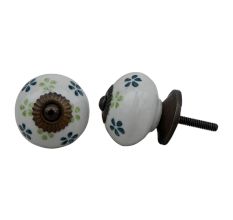 Green Lime Floral Knob (1)