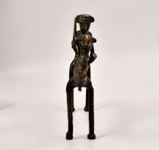 Vintage Tribal Art Brass Camel with Two Rider for Decoration