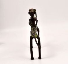 Vintage Tribal Art Brass Camel with Two Rider for Decoration