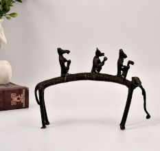 Handmade Finest Brass Tribal Art Elephant Statue with Rider