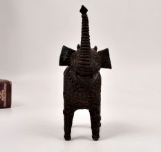 Vintage Finest Brass Elephant Statue in Bastar Art for Decoration