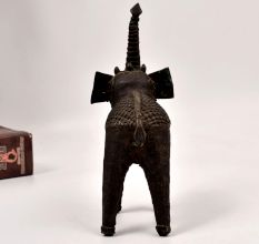 Vintage Finest Brass Elephant Statue in Bastar Art for Decoration
