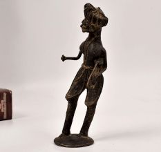 Handmade Vintage Brass Musician Man Tribal Art Statue